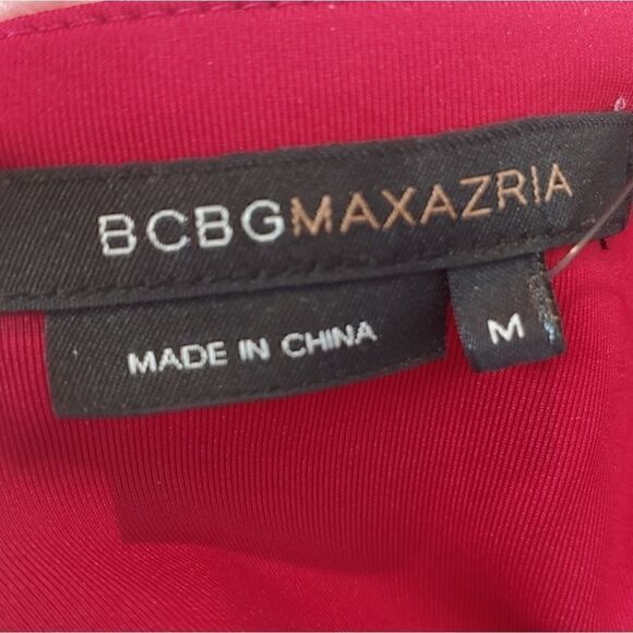 NWT BCBGMaxAzria stunning red gown med - Picture 9 of 13
